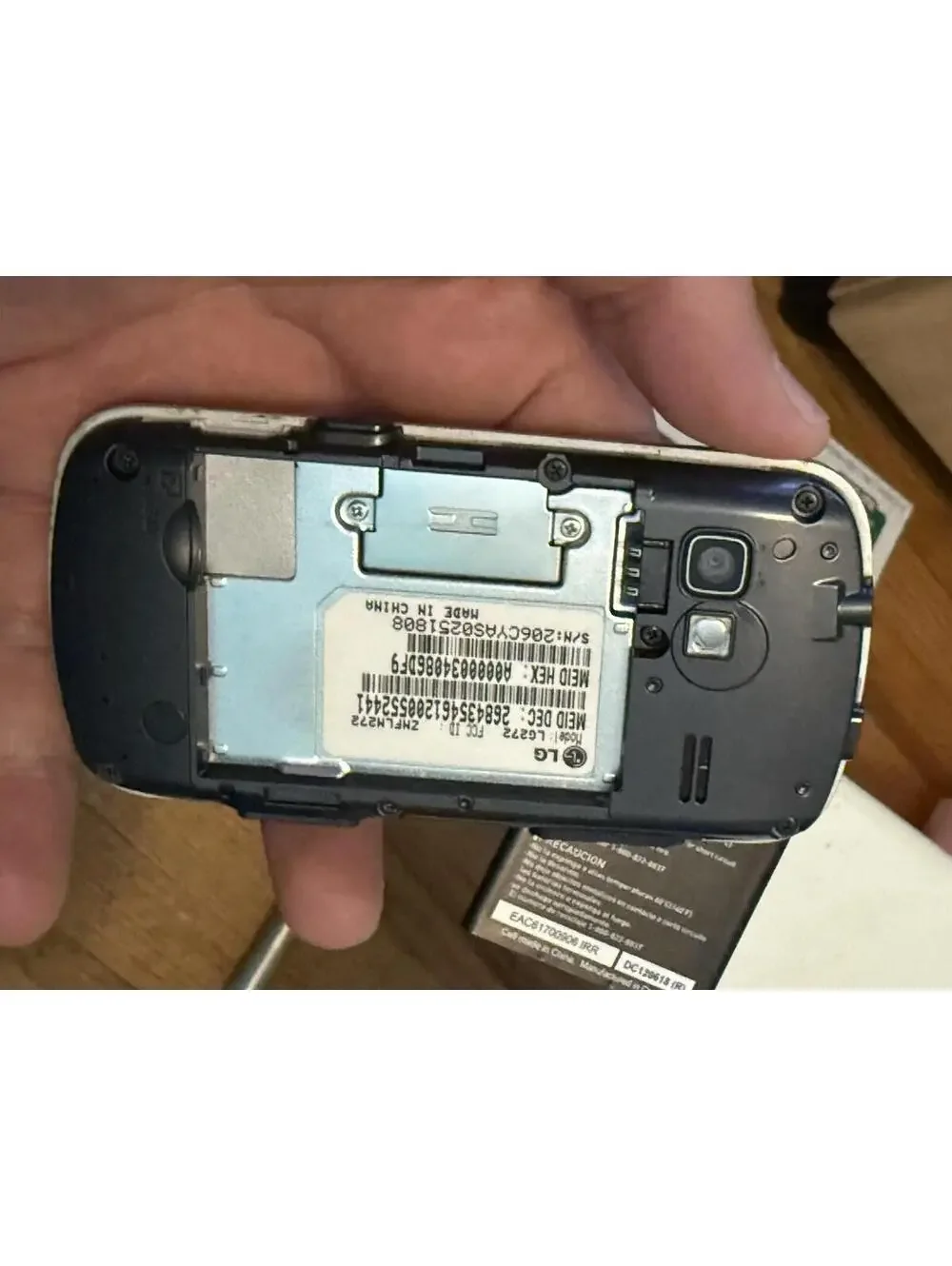 LG Rumor Reflex LN272 - Gray ( Boost Mobile ) Cellular Phone , Working